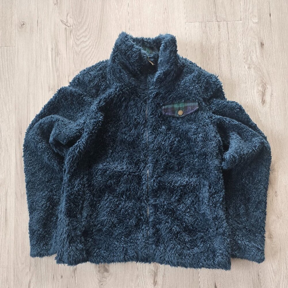 Pendleton | navy blue cozy teddy bear zip-up jacket | WMS S